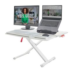 Leitz Ergo Cosy Standing Desk Converter with Sliding Tray 65320085