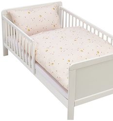 Kindertraum 5255323 kinderbeddengoed toversterren, design 553, 40 x 60 cm en 100 x 135 cm, roze