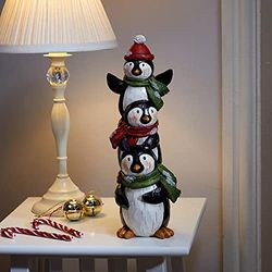 Online Garden Centre Puppa Pals 'Sweet Little Penguins' ** Spread Christmas Joy With These Heart-Warming Resin Stacks **
