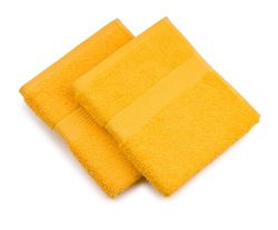 Gözze - Toalla de mano New York, Set de 2, Suave y absorbente, Algodón, 50 x 100 cm - Amarillo