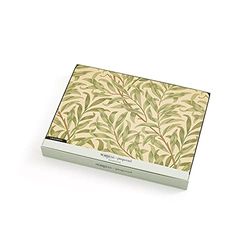 Toalha de mesa individual Pimpernel American, conjunto de 6, design de ramo de salgueiro, cor: verde