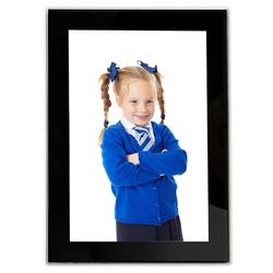 Adventa Picture Frames 4x6 Glass Photo Frames (Black) Ideal Wall Art for Prints & Photos