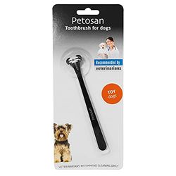 Petosan Double-Headed Toothbrush for Toy Dogs/Puppies - Effective Dental Care, Reduces Plaque and Tartar, Veterinarian Approved (0-3kg)