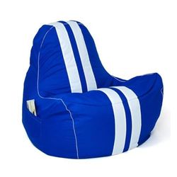 GO GIFT Pouf Bleu Blanc Oxford Tissu indéchirable 140 x 100 x 100 cm 140 x 100 cm