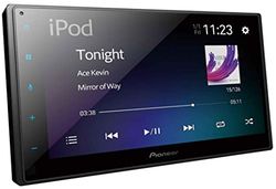 Pioneer SPH-DA160DAB - Reproductor Multimedia con Pantalla táctil 2 DIN de 6,8 Pulgadas, conectividad USB Compatible Apple CarPlay, Android Auto y USB Mirroring Bluetooth, Dab/Dab+, EQ de 13 Bandas