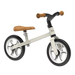 Smoby - First Bike - Beige - Bici senza pedali in metallo leggera per bambini - Ruote silenziose - Sella regolabile - Dai 2 anni