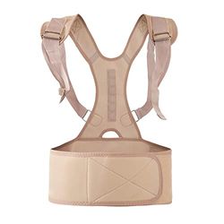 MQ PERFECT Corrector de postura, vendaje magnético ajustable, de neopreno, con acolchado, ayuda a la postura, puede aliviar el dolor de espalda y hombros - 46 x 43 x 0,5 cm, L