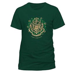 Harry Potter Happy Hogwarts kerstsweatshirt voor heren, Groen (Bosgroen), S