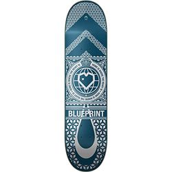 Blueprint Home Heart Skate Board (20 cm - Blauw)