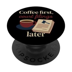 Asistente Legal Paralegal Investigador de la Oficina Legal LawyerGift PopSockets PopGrip Adhesivo
