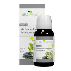 COMPLEXE EXTRAITS FLUIDES PHYTO 4 BIO qui aide à maintenir une humeur positive grâce au Millepertuis/Haute concentration (1:1)/ 60 ml avec pipette doseuse/Extrait et conditionné en France