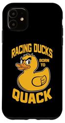 Coque pour iPhone 11 Course de compétition familiale Rubber Duck Racing Team