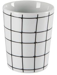 Spirella Gobelet Porcelaine VISBY Noir & Blanc