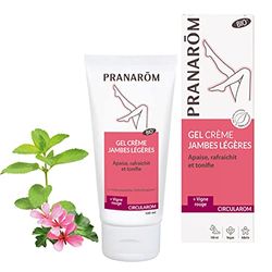 Pranarôm Circularom Gel Crème Bio Confort Circulatoire Jambes Légères Gel Ultra-Frais Aux huiles essentielles 100% pures et naturelles 100 ml