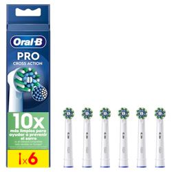 Oral-B Pro Cross Action Brossettes pour Brosse à dents électriques, Pack De 6 Unités