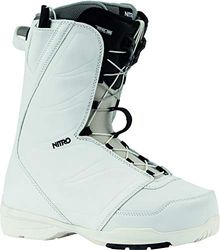 Nitro Snowboards Damen Flora TLS '20 All Mountain Freestyle Schnellschnürsystem günstig Boot Snowboardboot Botas de Snowboard, Mujer, Blanco, 28,5
