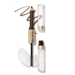 Revlon ColorStay Brow Fantasy, 2-i-1 ögonbrynsprodukt: pulverlackerad penna och transparent gel, fastställande av provitamin B5, håller upp till 16 timmar, 003 medium brun