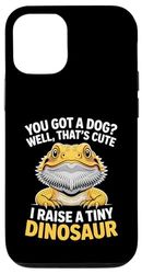 I Raise A Tiny Dinosaur! Bearded Dragon Lover Reptile Case for iPhone 12/12 Pro