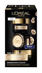 L'Oréal Paris Ansiktsvårds-set, anti-aging dagvård och nattvård för att främja cellförnyelse, med antioxidant formel och vitamin E, Age Perfect Cell Renaissance, 2 x 50 ml
