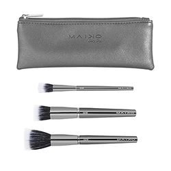 Set De Brochas Duo Fibra Luxury Grey