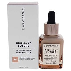 Brilliant Future Age Defense and Renew Serum by bareMinerals for Unisex - 1 oz Serum
