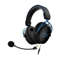 HyperX Cloud Alpha S gamingheadset, voor pc, 7.1 surround sound, dubbele cameracontrollers, chatmixer, traagschuim en microfoon met ruisonderdrukking