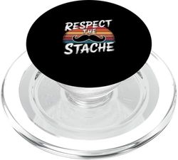 Respect The Stache Bigote se ve encanto ||- PopSockets PopGrip para MagSafe