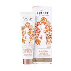 OMUM - Ma Protection Joli Tinto (Sable) - Crema solare viso colorato SPF50-100% compatibile gravidanza, protezione UVA & UVB - Texture fondente, finitura non grassa - Vegan - 40 ml