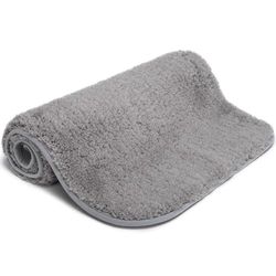 Good Nite Tapis de Salle de Bain Gris - 50 x 80 cm - Lavable en Machine - Absorbant et Extra Doux