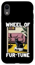 Wheel Of Fur-Tune Cat On Robot Vacuum Cleaner Cat Case for iPhone XR