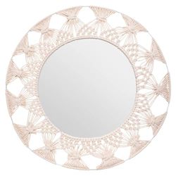 Atmosphera Iron and Cotton Wall Mirror Diameter 56 cm