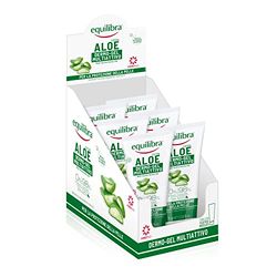 equilibra Corpo, Aloe Dermo-Gel, Gel Lenitivo a Base di Aloe Vera, Crema Corpo per Arrossamenti, Sollievo Dopo Sole, Post Depilazione o Rasatura, Rossori Gengive, Piedi Stanchi, 6 Pezzi da 75 ml