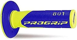 PROGRIP Handgrepen Mx 801-252 - dubbele dichtheid - neongeel/blauw