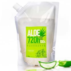 Gel Aloe Vera, 720H, Puro Biologico, Il Tuo Alleato di Bellezza e Benessere, Crema Corpo Doposole, Smagliature, Cicatrici, Balsamo, Dopobarba Uomo, Capelli 500 ml