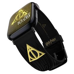 Harry Potter – Deathly Hallows 3D Correa de Reloj Smartwatch - con Licencia Oficial, Compatible con Todos los Modelos y tamaños de Apple Watch (Apple Watch no incluído)…