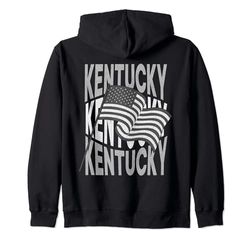 Bandiera classica del Kentucky USA Kentucky Patriottica americana Felpa con Cappuccio