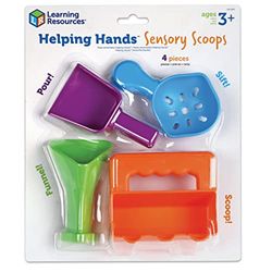 Learning Resources Helping Hands Sensory Scoops, Fine Motor Toys, Autism Sensory Toys, Sensory Toys for Autistic Children, Sensory Toys for Toddlers, 4-Piece, Ages 3+