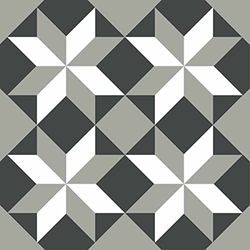 Draeger Paris - Stickers carrelage 15x15 cm - Etoiles géométriques