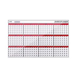 Bi-Office Agenda annuale in vetro 12 mesi, magnetica, senza cornice, 78 x 48 cm