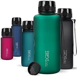 720°DGREE Water Bottle 2l "uberBottle" +Fruit-Sieve, softTouch - Waterfles BPA-Free, Lekvrij, Herbruikbaar - Grote XXL Drinkfles, Sportfles voor Gym, Fitness-Studio, Camping, Outdoor, Travel