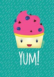 Yum! Composition Notebook: Cute Composition Notebook, Teacher journal gift, Travel journal, Cute illustration notebook for school, 7x10 inch, 110 lined pages