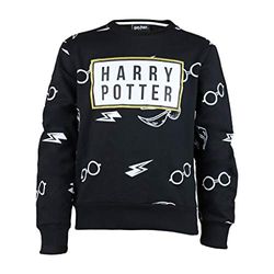 Harry Potter Icons Junge Crewneck Sweatshirt Schwarz 5-6 Jahre