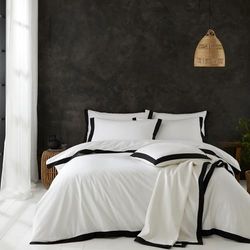 Style Sisters Textured Cotton Single Duvet Cover Set with Pillowcase Ivory