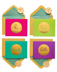 Papyrus 5228232 - Biglietti vuoti con buste, Hello (20 pezzi)