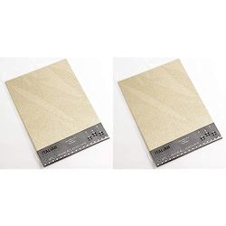 Italian Options 250GSM Non Shed Glitter Card Craft Paper 10 Sheets, A4 Size, Champagne (Pack of 2)