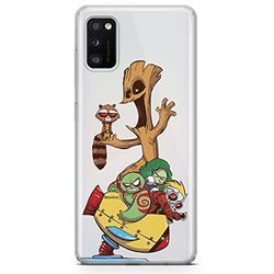 ERT GROUP mobiltelefonfodral för Samsung A41 originalt och officiellt licensierat Marvel mönster Guardians of the Galaxy 020 optimalt anpassad till formen på mobiltelefonen, gedeeltelijk transparant