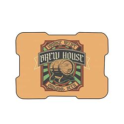 Bonamaison, Digital Printed Mouse Pad, Non-Slip Base, for Office and Home, Size: 22 x 18 cm