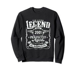 23rd Birthday Living Legend Since 2001 Classic Vintage Sudadera