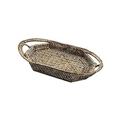 Vacchetti Cestina Vimini Barchetta Birman Ovale, Rattan, Multicolor, Piccolo