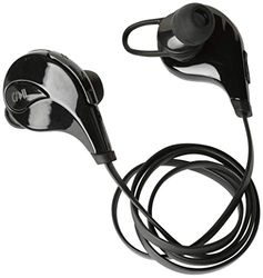 Sport-hoofdtelefoon Bluetooth voor HTC U12 + smartphone draadloos, met knoppen, handsfree, universeel (zwart)